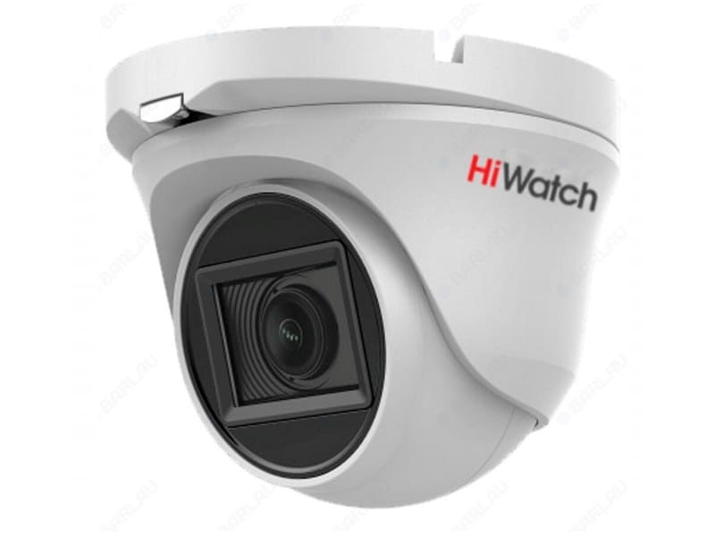 HiWatch DS-T203A (6) (уличная, купол, HD-TVI, EXIR до 30м, микрофон (AoC), IP66, 3.7Вт)