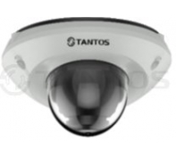 Tantos TSi - Dn225FP (2.8) 2Mp Купольная видеокамера, IP, уличная, антивандальная, 1/2.9" SONY EXMOR, 1920х1080, 0.1лк(цвет)/0.01лк(ч/б)/0лк(с ИК), встроенный микрофон, microSD до 128Гб, ИК - подсветка до 10м, от - 30°С до +50°С, DC12V, Po