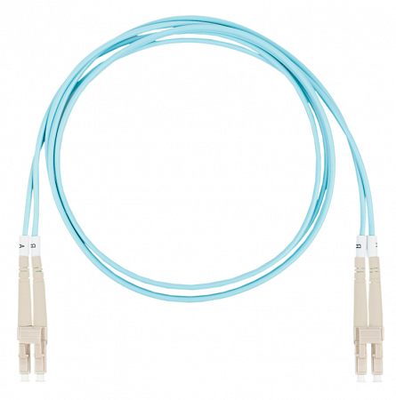 DATAREX LC-LC, дуплекс (duplex) OM3, нг(А)-HF, бирюзовый, 10 м Шнур оптический коммутационный (патч-корд)