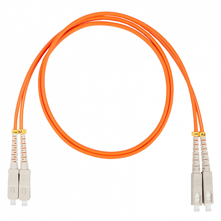 DATAREX SC-SC, дуплекс (duplex) OM2, нг(А)-HF, оранжевый, 1,0 м Шнур оптический коммутационный (патч-корд)