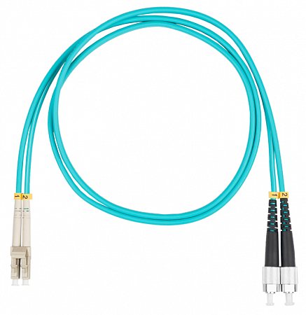 DATAREX LC-FC, дуплекс (duplex) OM3, нг(А)-HF, бирюзовый, 3,0 м Шнур оптический коммутационный (патч-корд)
