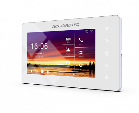 AccordTec AT-VD720W WH Монитор домофона