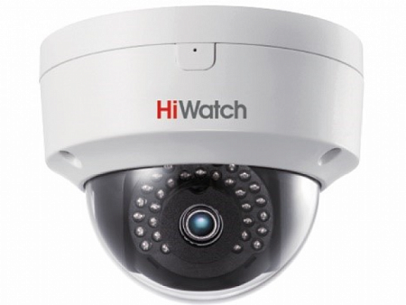 HiWatch DS-I252S (4) 2Mp Купольная IP-видеокамера, 1/2.7'' Progressive Scan CMOS, 90°, ИК-фильтр, 0.01Лк@F1.2, H.265/H.265+/H.264/H.264+/MJPEG/ROI/WDR (120дБ)/3D DNR/BLC/коридорный режим/Smart ИК, обнаружение движения, детектор лиц/аудио, microSD, встр. м