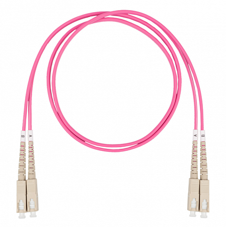 DATAREX SC-SC, дуплекс (duplex) OM4, нг(А)-HF, маджента, 10 м Шнур оптический коммутационный (патч-корд)
