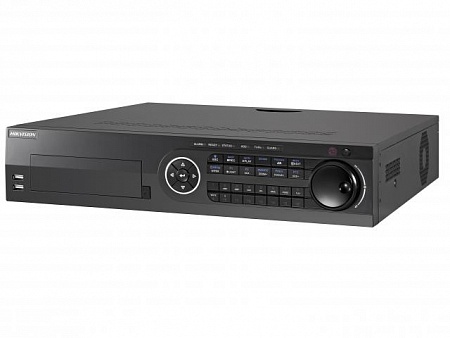 Hikvision DS-8132HGHI-SH 32 канала TVI 1080P REAL TIME и 16 аудио, 16 IP-каналов до 2Мп (до 32х каналов) по умолчанию, H.264. Вых.видео: 1 HDMI1 / VGA/HDMI2 вывод: 1920 ? 1080,1280 ? 1024, 1280 ? 720, 1024 ? 768. Аудиовход: 16 RCA. Аудиовыход: 1RCA. Двус
