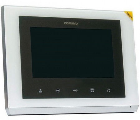 Commax CMV-70S Монитор цветного видеодомофона, 7.0&amp;quot;, TFT LCD, PAL/NTSC, без трубки (Hands Free), накладное крепление, подключение 2-х вызывных блоков и трубки DP-4VHP, вызов и связь &amp;quot;трубка-монитор&amp;quot;, возможно использование в многоквартирной системе MODUM